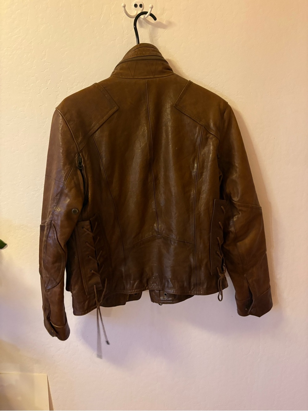 Ralph Lauren Brown Leather Military Field Jacket - Picture 2 of 3